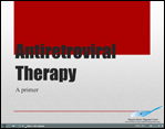 screen shot of title slide for Antiretrovial Therapy Self Study Module.