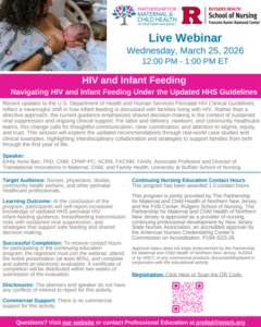 HIV and infant feeding flyer image
